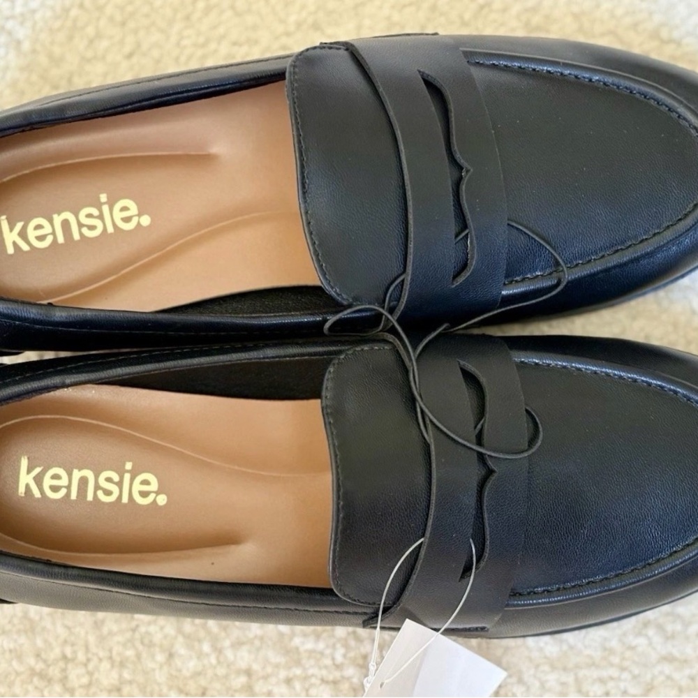 Kensie, Women's Gitty Loafers, Penny Loafer, Black Size 8.5 - Picture 2 of 4